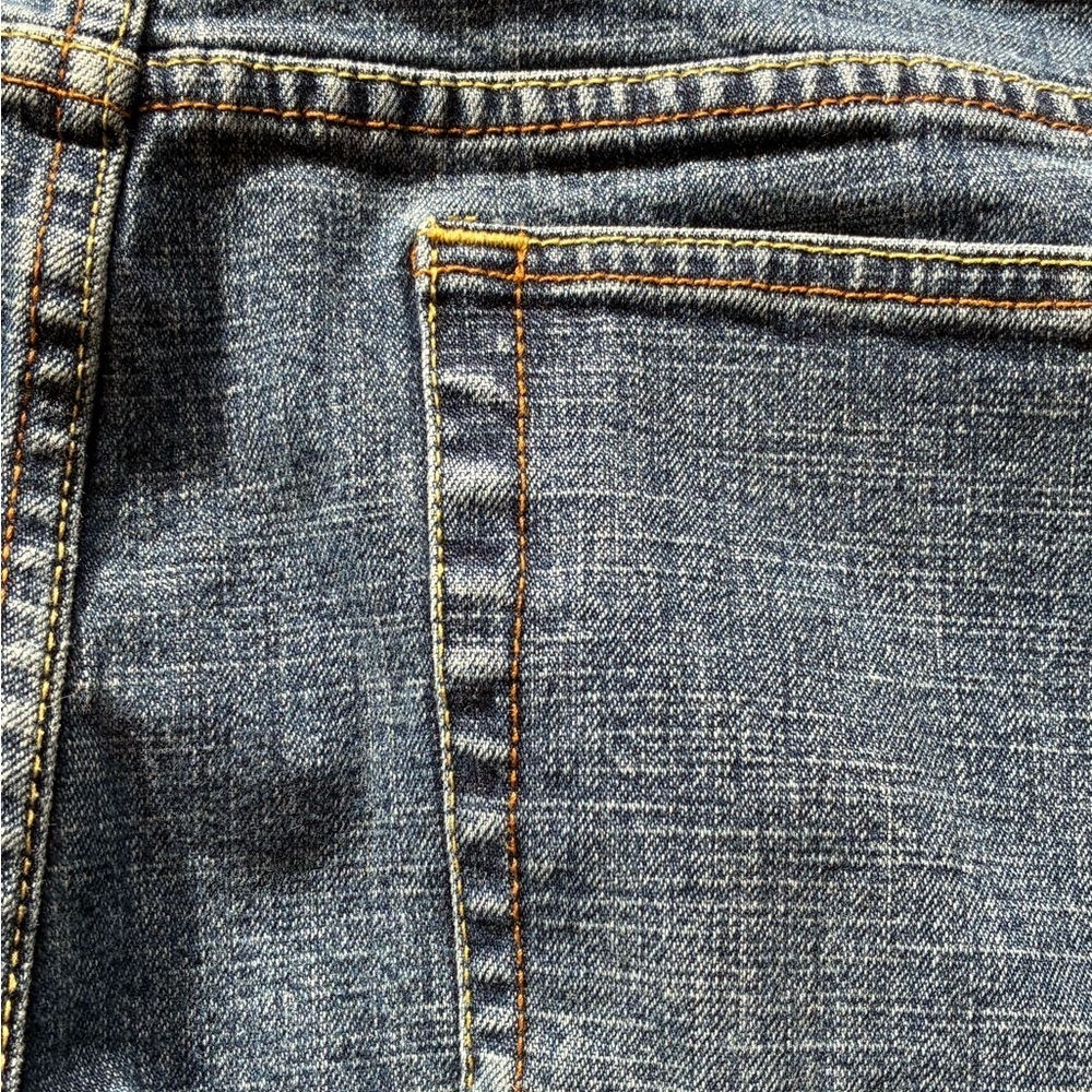 Y2K Old Navy Boot Cut Low Rise Jeans Size 10 Regular Stretch Medium Wash 2005 - Picture 12 of 13